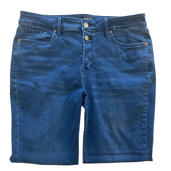 NYDJ MARILYN STRAIGHT JEANS WITH LIFT X TUCK TECHNOLOGY SIZE 12 - Picture 2 of 16